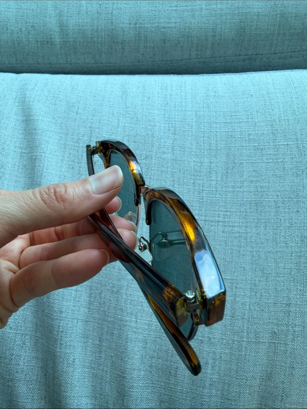 Tortoise Shell Women’s Sunglasses - Brown Frame, Black Lenses
